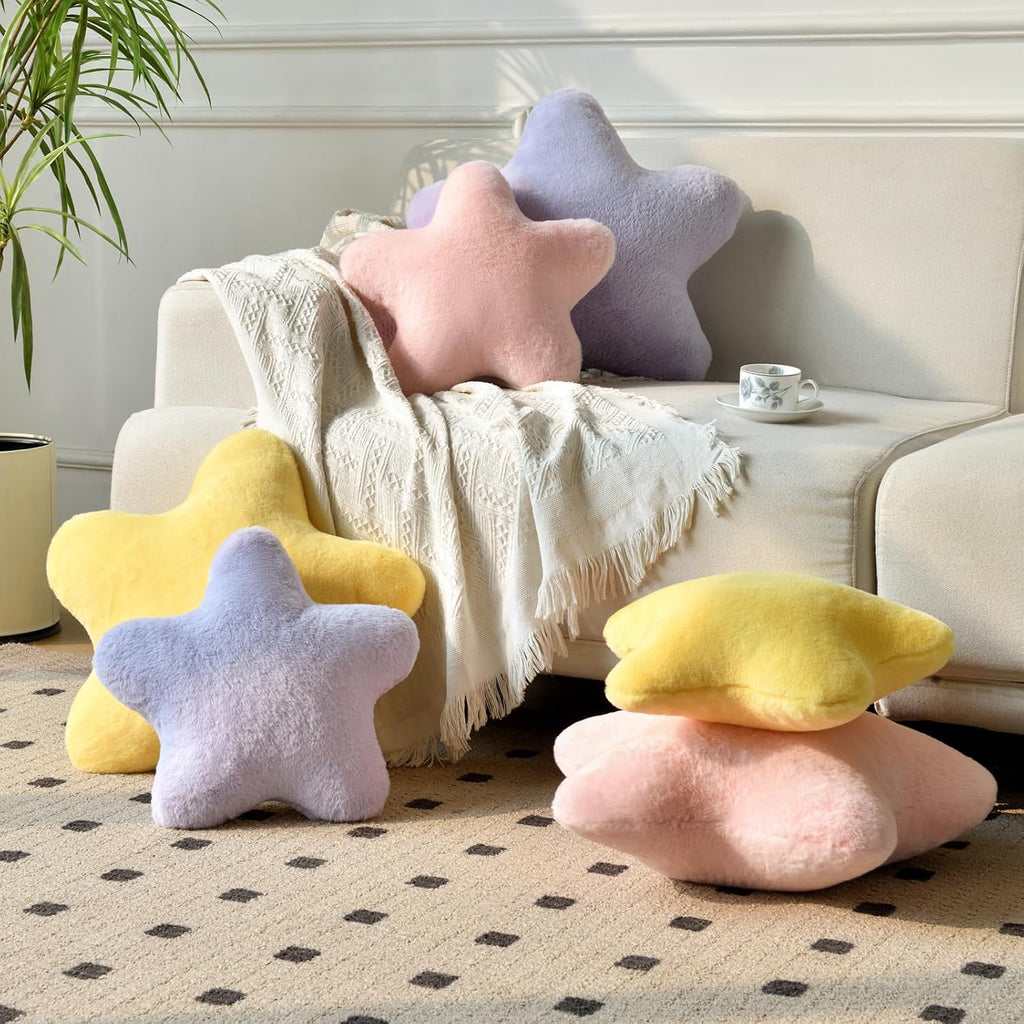 Star Pillow, Decorative Throw Pillows for Bed Couch