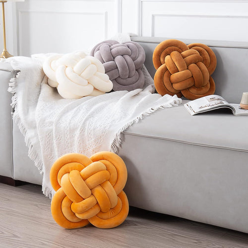 Knot Pillow, Decorative Throw Pillows with Soft Plush for Couch