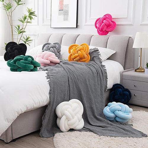 Knot Pillow, Decorative Throw Pillows with Soft Plush for Couch