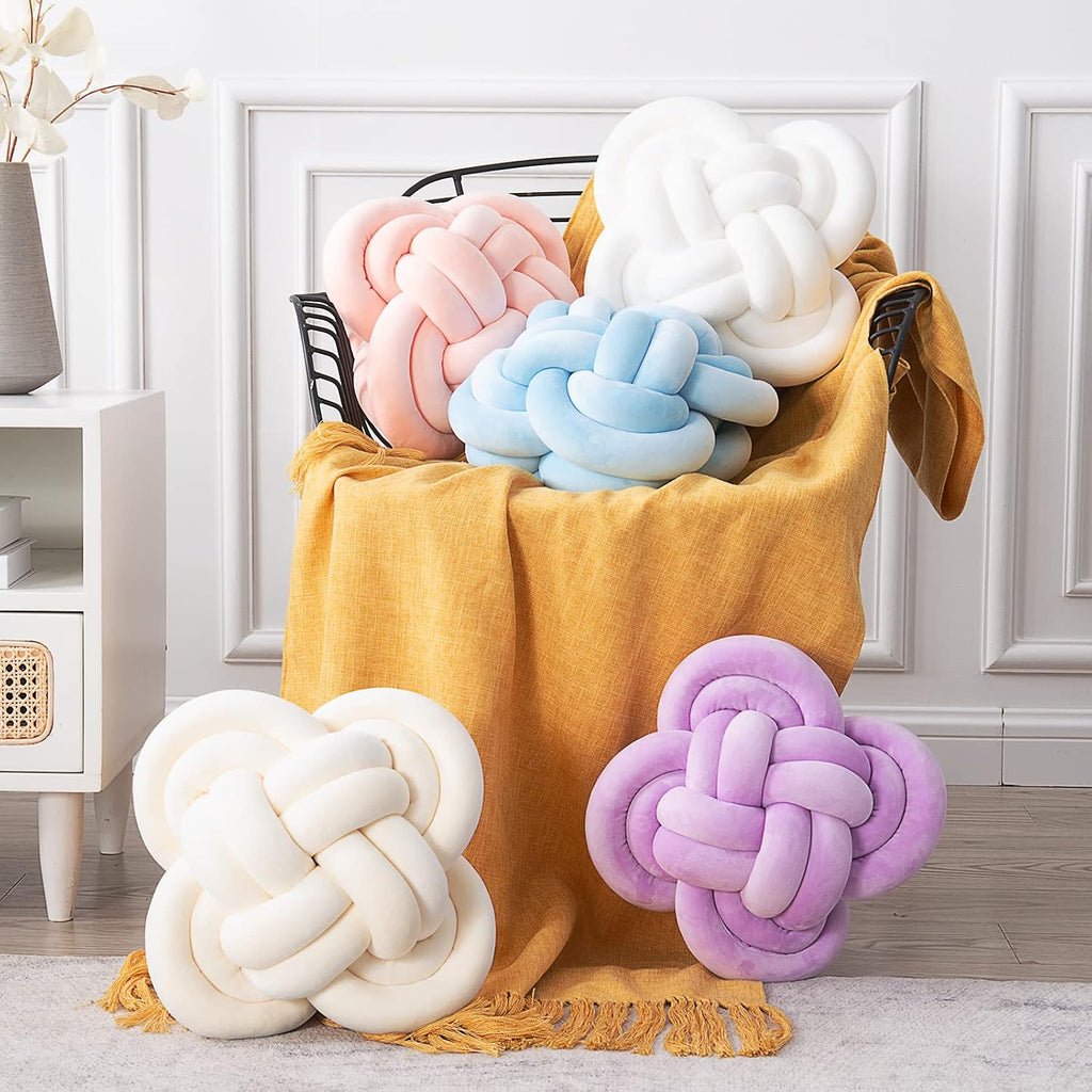 Knot Pillow, Decorative Throw Pillows with Soft Plush for Couch
